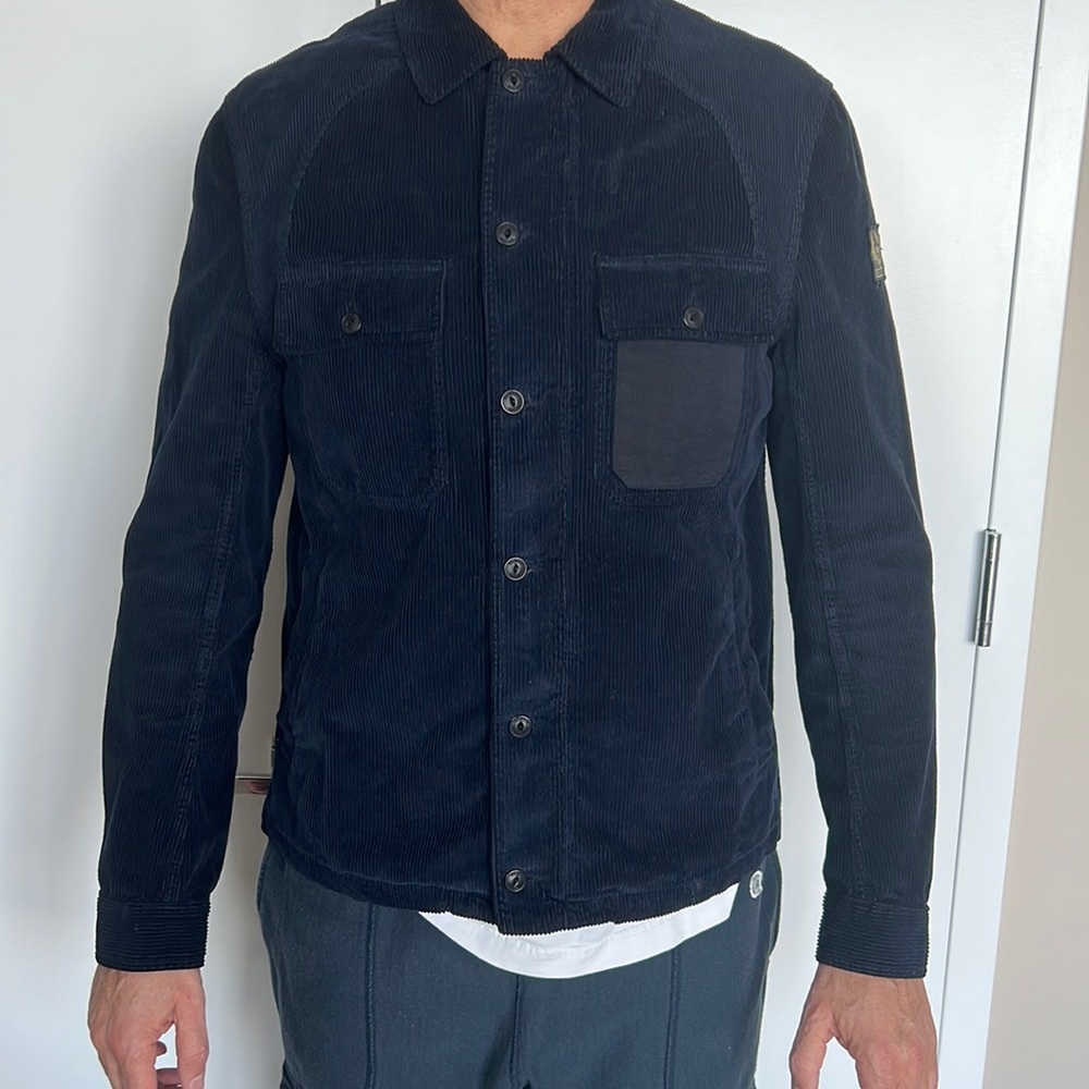 BELSTAFF SZ 44 Belstaff Rake Navy Corduroy Jacket